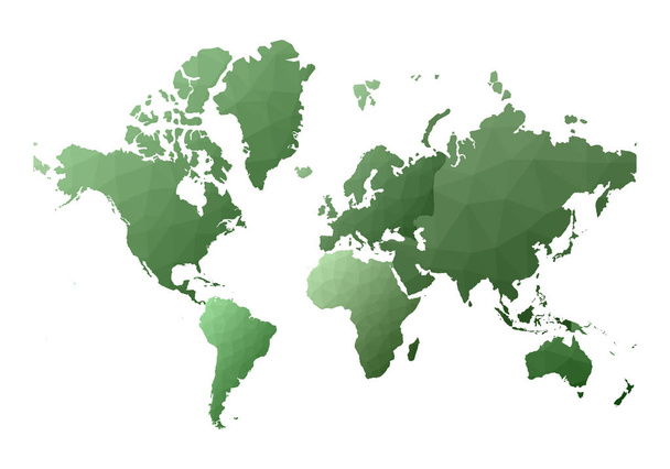 Карта мира Исключительная низкий стиль поли континенты Векторная иллюстрация
 - Вектор,изображение