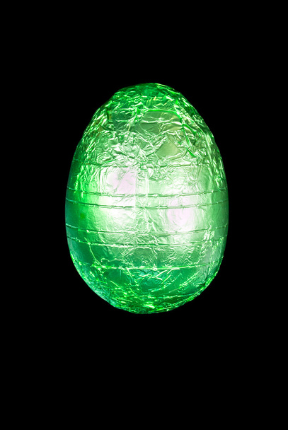 Green Chocolate Easter Egg - Photo, Image