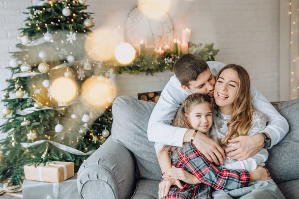 new year family gifts joy christmas tree - Valokuva, kuva