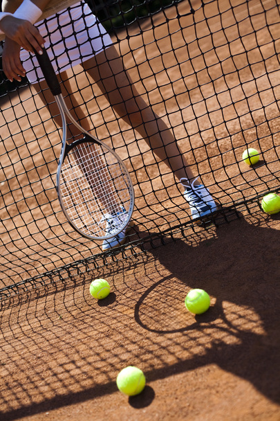 Femme jouant au tennis
 - Photo, image