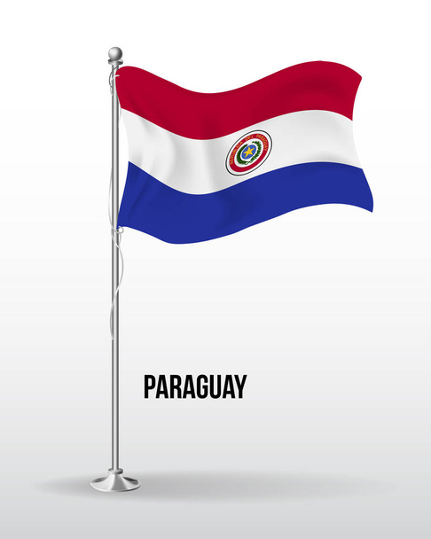 Високо деталізований векторний прапор парагваю
 - Вектор, зображення