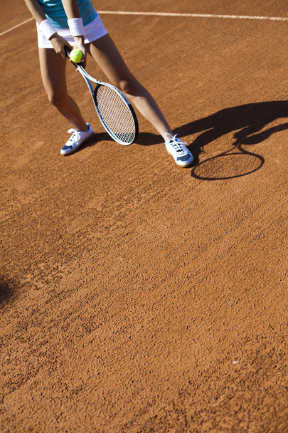 Tenis oynayan kadın - Fotoğraf, Görsel