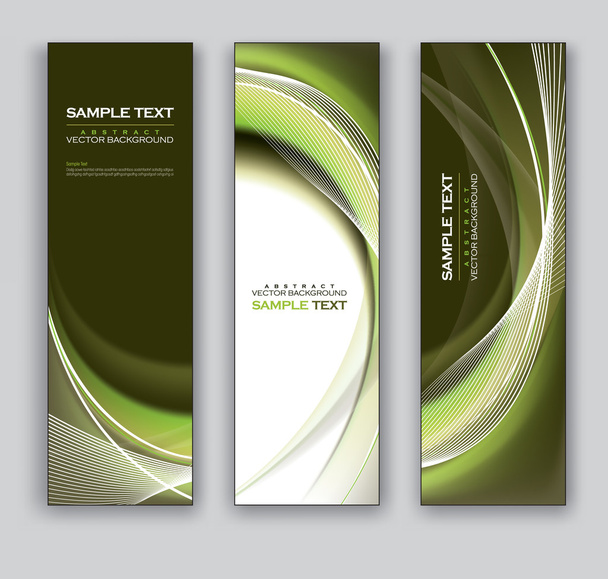 Abstract Banners. Vector Backgrounds. Set of Three. - Vektor, obrázek
