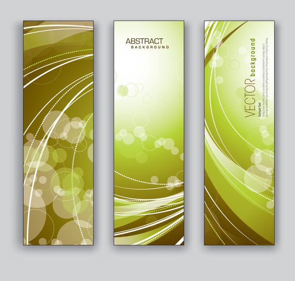 Abstract Vector Banners. Set of Three. - Vector, Image
