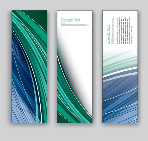 Abstract Vector Banners. Set of Three. - Vecteur, image