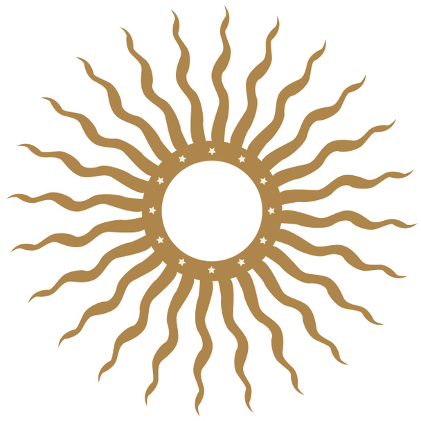 значок сонця ізольований на білому тлі
 - Фото, зображення