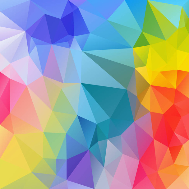 vecteur abstrait polygone irrégulier fond carré triangle motif bas poly spectre multi couleur lumière arc-en-ciel pastel
 - Vecteur, image