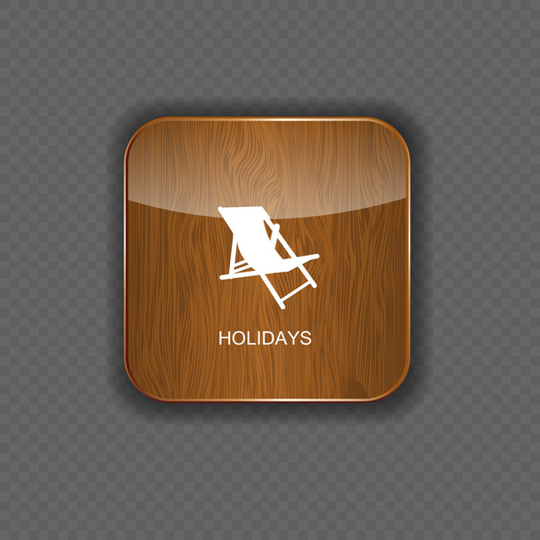 Application vacances icônes vecteur
 - Vecteur, image