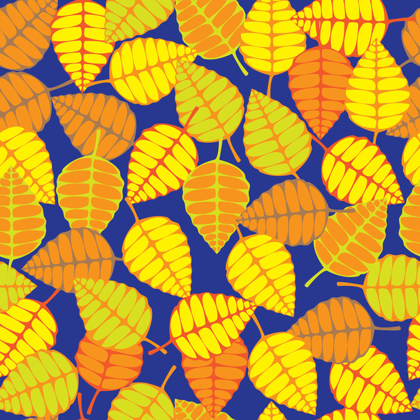 Podzim zanechává hladký vzor - Vektor, obrázek