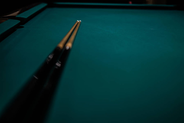 close-up of billiards, selective focus - Photo, Image