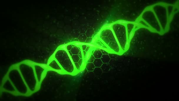 Animações médicas verdes do ADN
 - Filmagem, Vídeo
