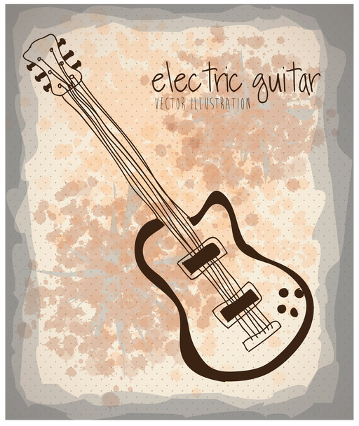 Icono de guitarra eléctrica
 - Vector, Imagen