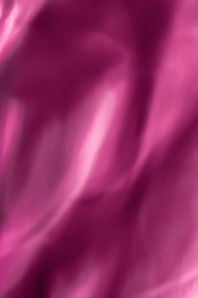 Pink abstract art background, silk texture and wave lines in mot - Photo, Image
