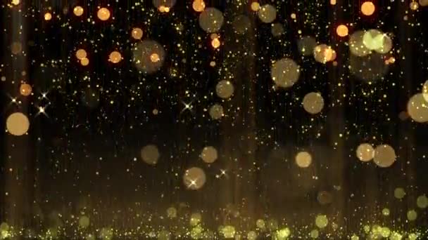 falling glitter abstract bokeh particle festive background happy new year, merry christmas style - Footage, Video