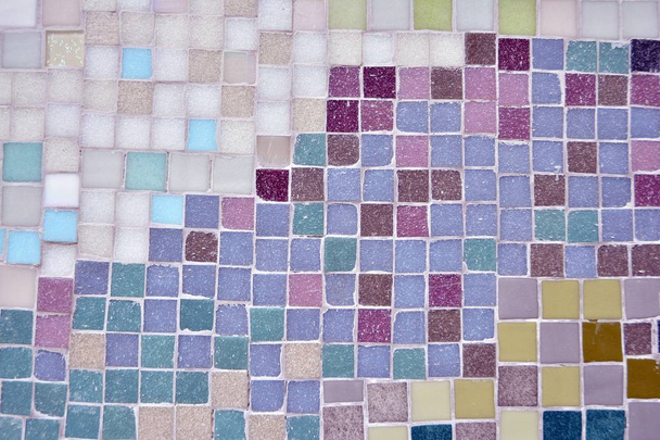Colorful mosaic glass tile wall - Photo, Image