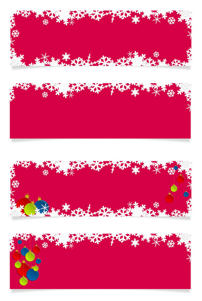 Cuatro cabeceras rojas de Navidad
 - Foto, imagen