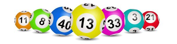 Lotterie, Loto oder Bingo Illustration - Foto, Bild