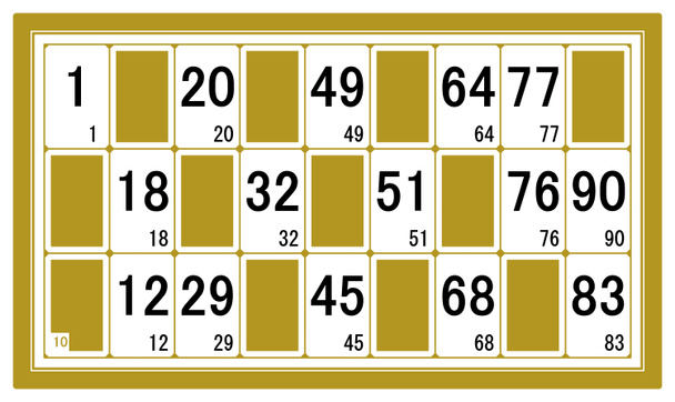 Lotto, Loto tai Bingo kuvitus
 - Valokuva, kuva