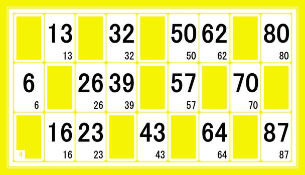 Lotería, Loto o Bingo ilustración
 - Foto, imagen