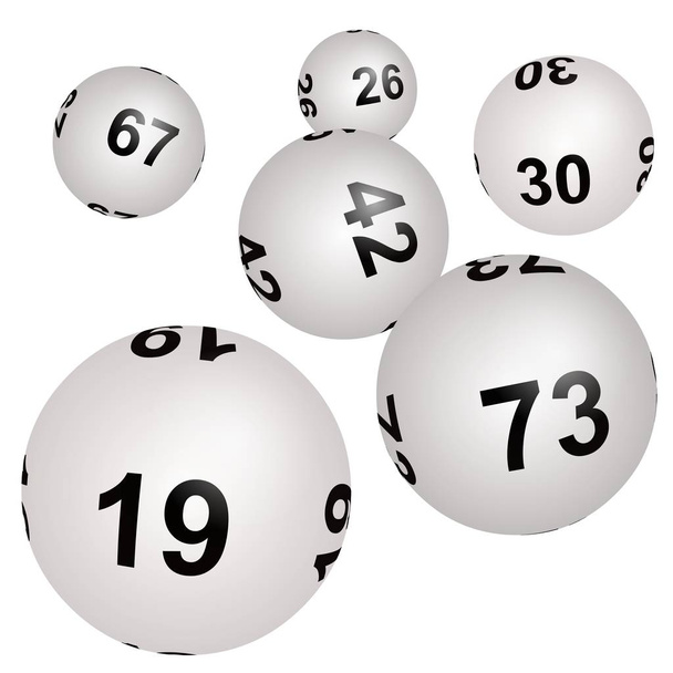 Lotterie, Loto oder Bingo Illustration - Foto, Bild