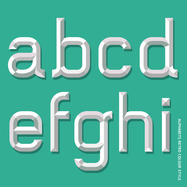 Alphabet modern style. - Vector, Image