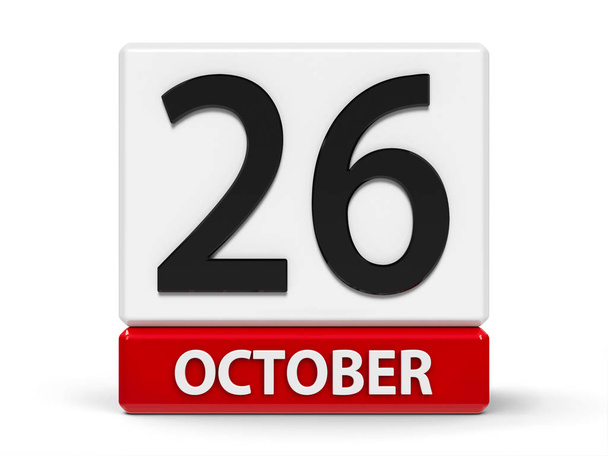 Cubes calendar 26th October - Photo, Image