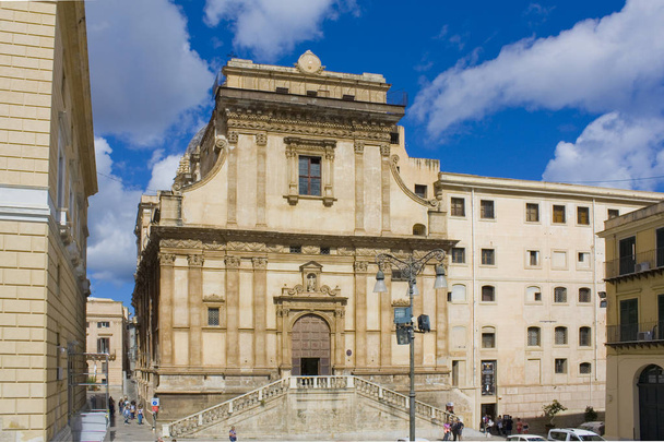 PALERMO, ITÁLIA - 25 de setembro de 2019: Igreja de Santa Caterina em Palermo, Sicília
 - Foto, Imagem