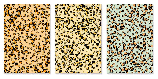 Textura de piel de leopardo. Piel animal
 - Vector, Imagen