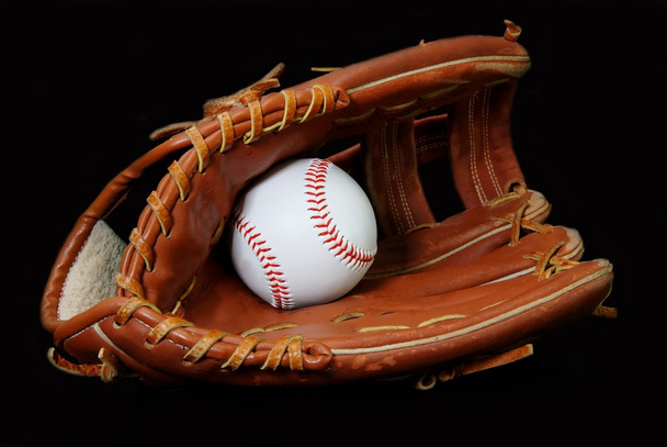 Baseball in Glove - Photo, Image