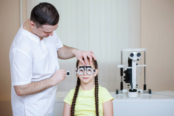 Occhiali di prova oftalmologici telaio
 - Foto, immagini