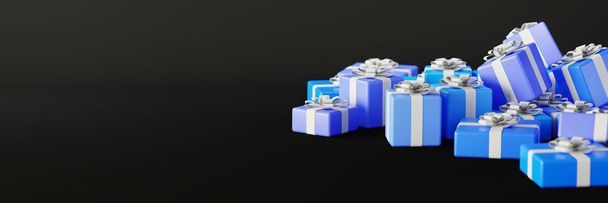Végtelen ajándékdobozok, karácsonyi és party téma, eredeti 3D-s szakítás - Fotó, kép