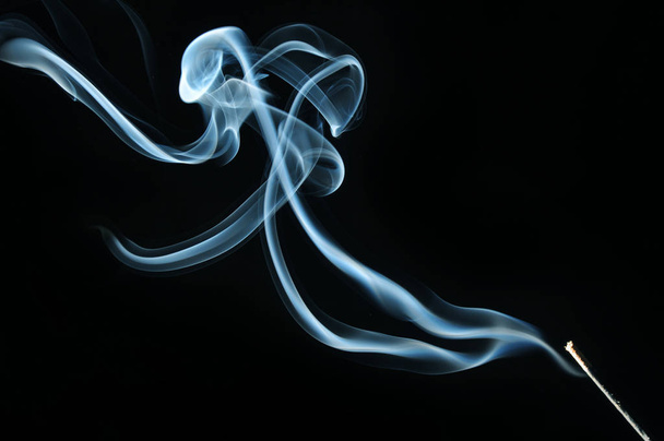 Colored smoke on a black background - Foto, imagen