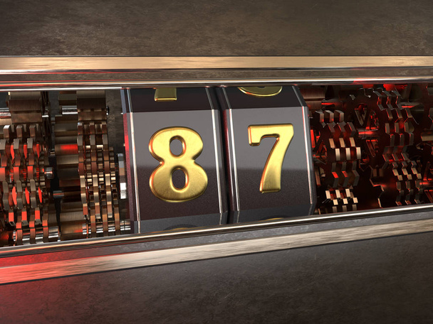87 numaralı slot makinesi biçimi - Fotoğraf, Görsel