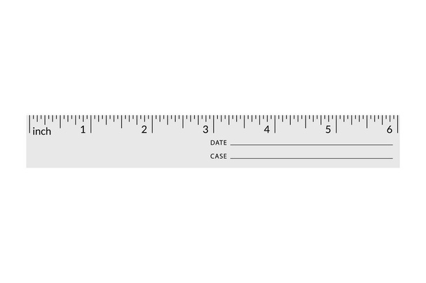 Forensic ruler for measuring crime evidence and gathering a clues. - Vector, Image
