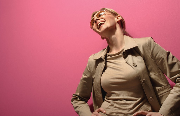 Female Model Laughing Out Loud - Foto, Bild