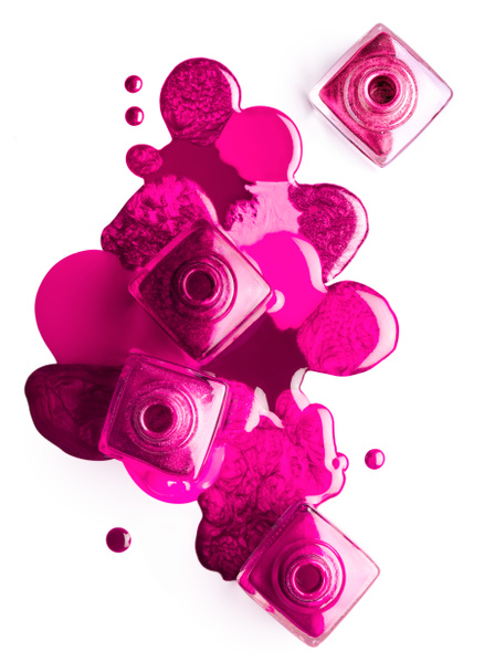 Nail art concept. vernis à ongles rose coloré
 - Photo, image