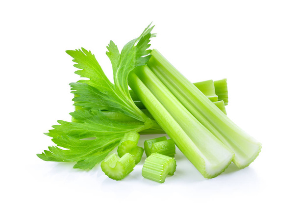 Fresh celery isolated on white background - Photo, Image
