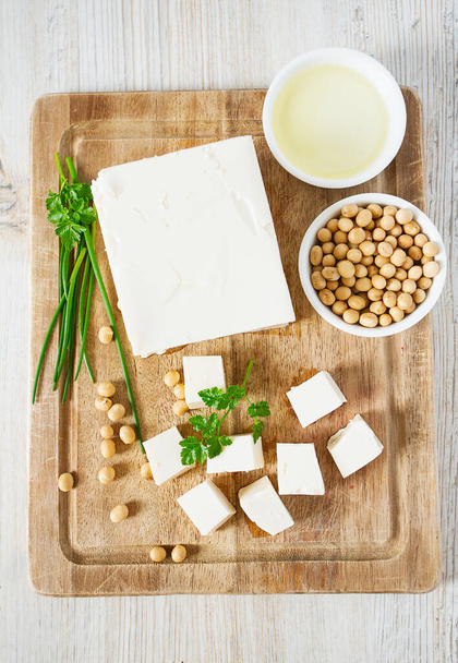 fresh tofu cheese close up - Valokuva, kuva