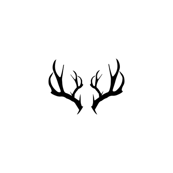 Шаблон векторного логотипа рога оленя
 - Фото, изображение