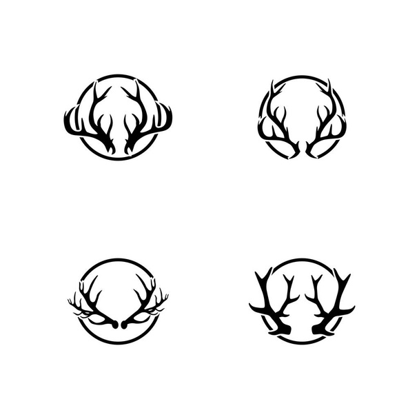 Modèle vectoriel de logo d'ilustration de corne de cerf
 - Photo, image