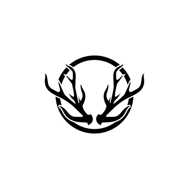 Modèle vectoriel de logo d'ilustration de corne de cerf
 - Photo, image