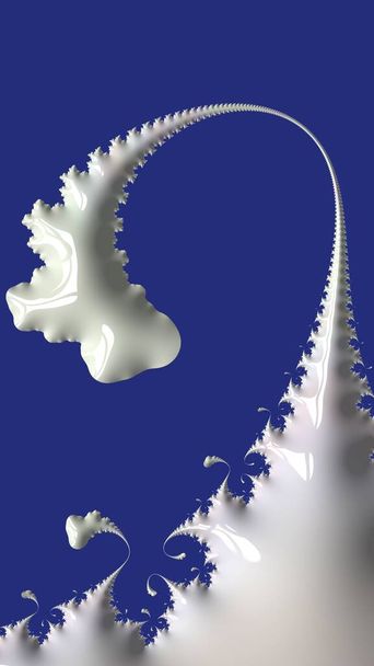 Artfully 3D renderização fractal, ilustração abstrata fantasiosa e padrão projetado colorido
 - Foto, Imagem