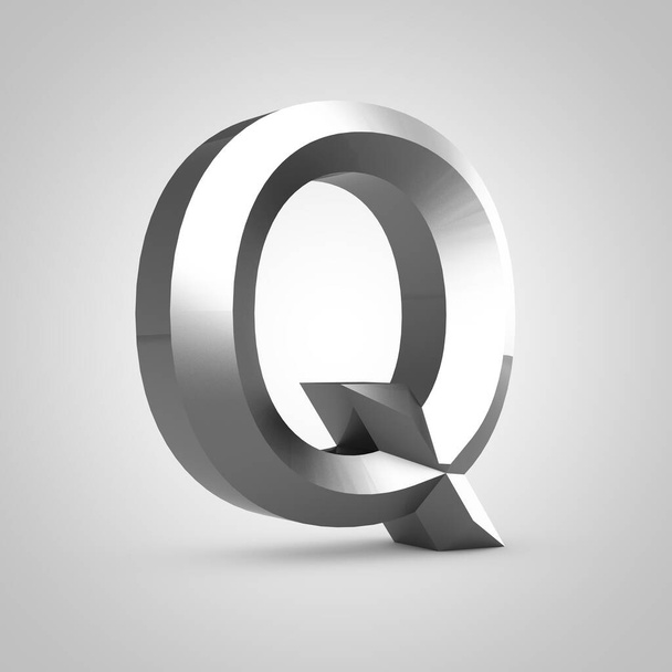 Metalowa litera wyrzeźbiona literą Q - Zdjęcie, obraz