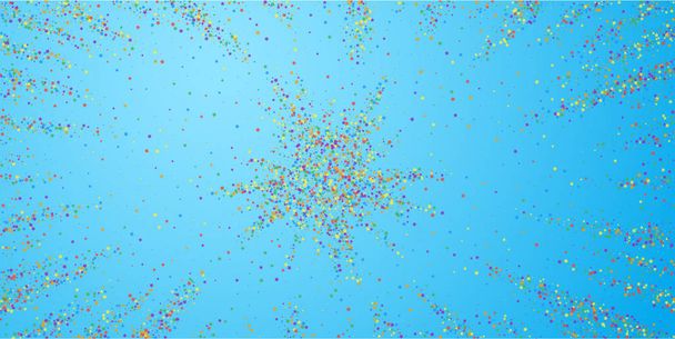 Festive confetti. Celebration stars. Childish brig - Vetor, Imagem