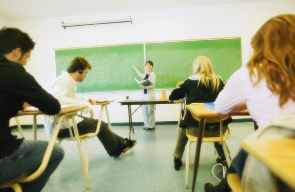 Teacher Teaching In Classroom - Photo, Image