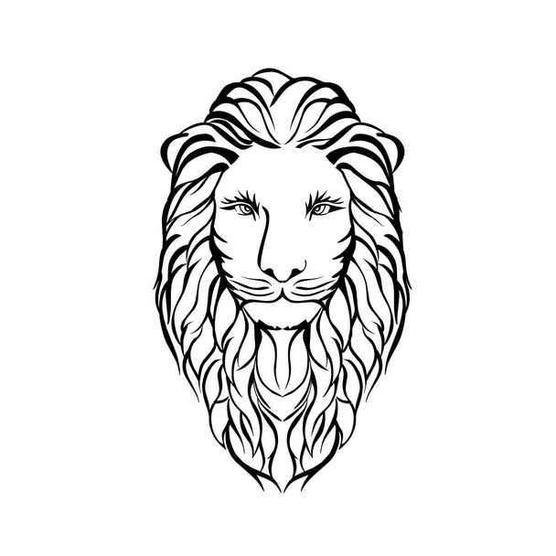 Wild Lion Vector Icon Logo Template - Vector, Image