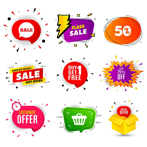 Up to 75% off Sale. Discount offer price sign. Vector - Vector, imagen