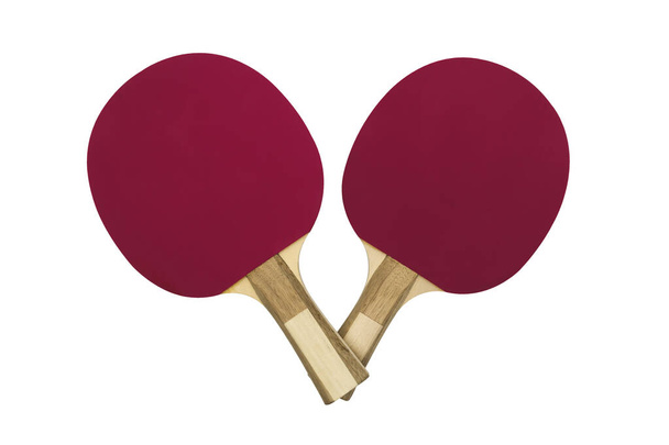 raquetas de tenis de mesa púrpura
 - Foto, Imagen