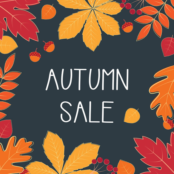 autumn sale background - Vector, Image