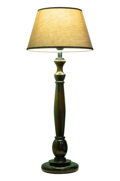 lâmpada de mesa isolada no fundo branco com caminho de recorte
 - Foto, Imagem